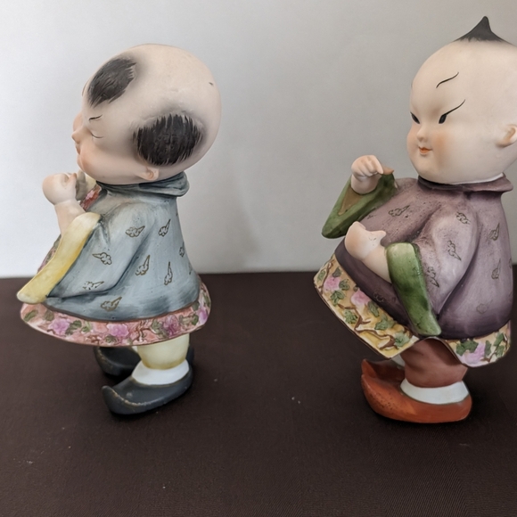 ❄️Japan ESD/Lefton Bisque Boy Figurines, KW 23065, Porcelain Bisque Traditional - Picture 2 of 11